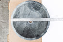 Gray Marble Polished Vessel Bathroom Sink Above Counter Natural Stone