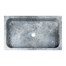 Sirius Gray Marble Rectangular Above Vanity Bathroom Sink (W)15" (L)24" (H)5" top view