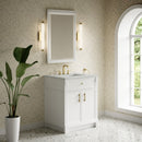 James Martin Bellshire 30" Single Bathroom Vanity, Bright White