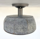 Rustic Metal Farmhouse Ceiling Light - Eight Sided