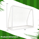8' x 6' Soccer Goal with Ground Stakes and Soccer Cones