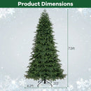 6/7.5 Feet Pre-Lit Artificial Christmas Tree with 11 Modes and Metal Stand by LJGDeals