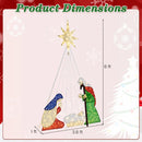 6 Feet Lighted Nativity Scene with 240 LED Lights by DirectDeals