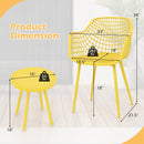 3 Piece Patio Chair Set with PP Seat and Tabletop for Porch by LJGDeals