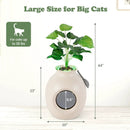 Smart Plant Cat Litter Box with Electronic Odor Removal & Sterilization-Beige by LJGDeals