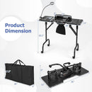 Folding Manicure Nail Table with Electric Dust Collector by LJGDeals