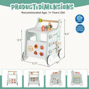 2-in-1 Baby Walker with Storage and Ice Creams for 1+ Years Old by LJGDeals