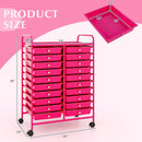 20 Removable Drawers Rolling Storage Cart Studio Organizer-Pink by LJGDeals