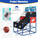 Kids Arcade Basketball Game Set with 4 Basketballs and Ball Pump by LJGDeals