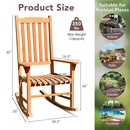 Outdoor Rocking Chair Single Rocker for Patio Deck by LJGDeals