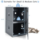 2-tier Litter Hidden Cat House With Anti-toppling Device by LJGDeals