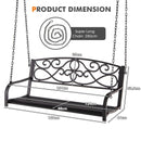 Outdoor 2-Person Metal Porch Swing Chair with Chains by LJGDeals