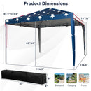 10 FT x 10 FT Pop-Up Canopy Tent Easy Setup Instant Folding Shelter with Mesh Netting by LJGDeals