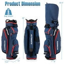 9.5 Inch Golf Cart Bag with 14 Way Dividers Top Organizer by LJGDeals