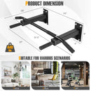 Wall Mounted Multi-Grip Pull Up Bar with Foam Handgrips by LJGDeals