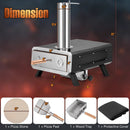 Outdoor Pizza Oven Portable Wood Pellet Pizza Stove with 12 Inch Round Rotatable Pizza Stone by LJGDeals