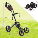 4 Wheel Folding Golf Pull Push Cart Trolley by LJGDeals