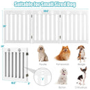 24 Inch Folding Wooden Freestanding Dog Gate with 360¬∞ Flexible Hinge for Pet by LJGDeals