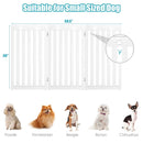 36 Inch Folding Wooden Freestanding Pet Gate Dog Gate with 360° Flexible Hinge by LJGDeals