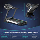 4.75 HP Treadmill with APP and Auto Incline for Home and Apartment-Black by LJGDeals