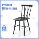 Set of 2 Modern Dining Chairs with Backrest by LJGDeals