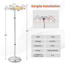 1500W Standing Electric Heater with Double-sided Heating by DirectDeals