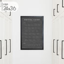 Chalkboard Print Writing Chart