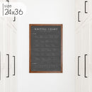 Chalkboard Print Writing Chart
