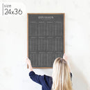 Chalkboard Division Chart