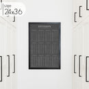 Chalkboard Division Chart