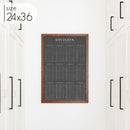 Chalkboard Division Chart