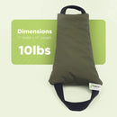 Yoga Sandbag 10 lb ( SAND FILLED ) dust free sand bag, yoga, photography, pilates - Made in USA