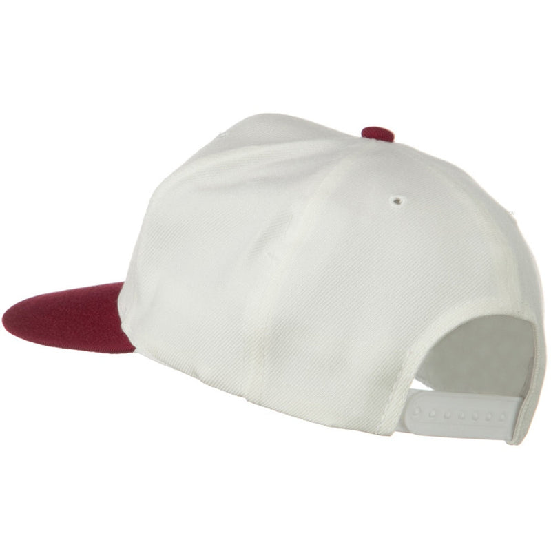 Two Tone Wool Blend Prostyle Snapback Cap