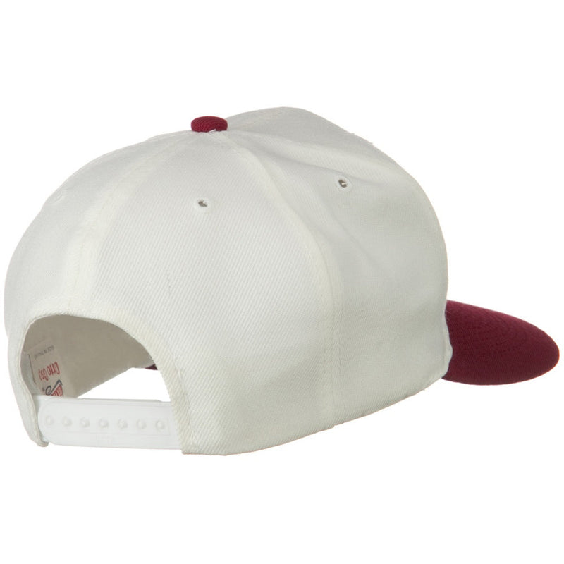 Two Tone Wool Blend Prostyle Snapback Cap