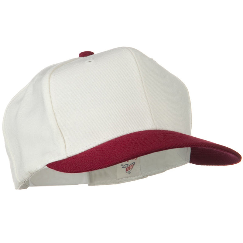 Two Tone Wool Blend Prostyle Snapback Cap