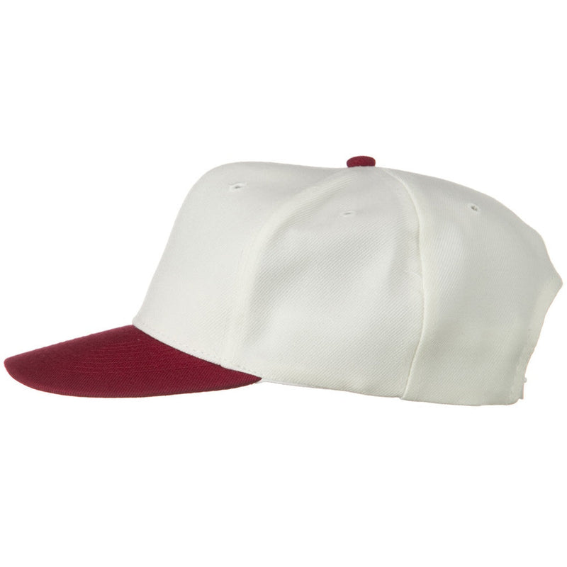 Two Tone Wool Blend Prostyle Snapback Cap