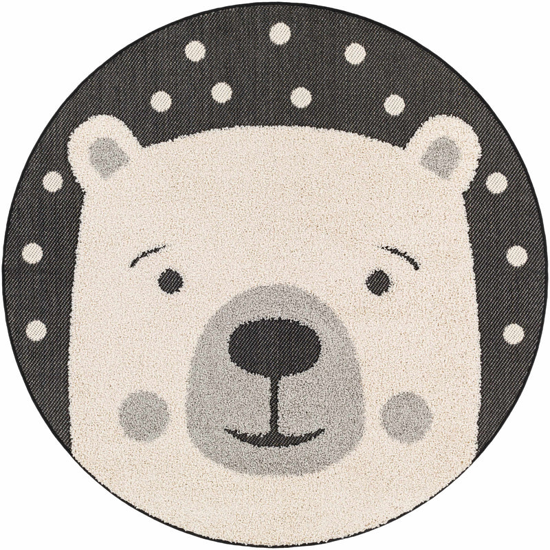 Kids Bear Animal Print Nursery Area Rug - Clearance