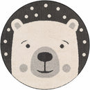 Kids Bear Animal Print Nursery Area Rug - Clearance