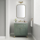 James Martin Chicago 30" Single Bathroom Vanity, Smokey Celadon