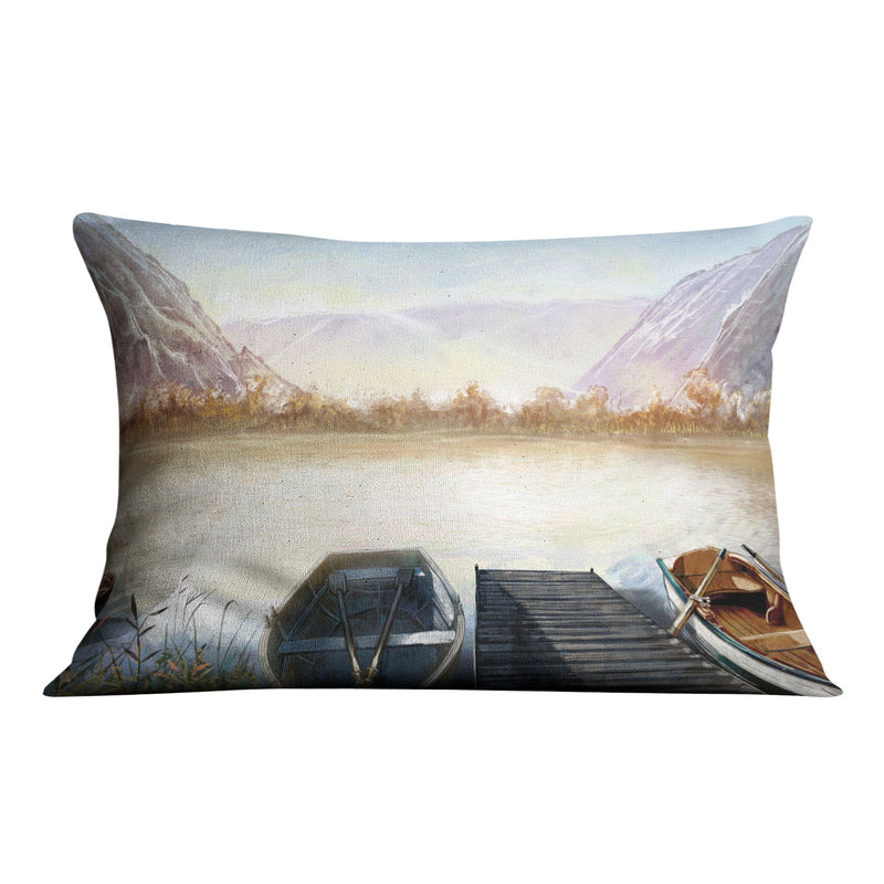 Sketched Lakeside Cushion