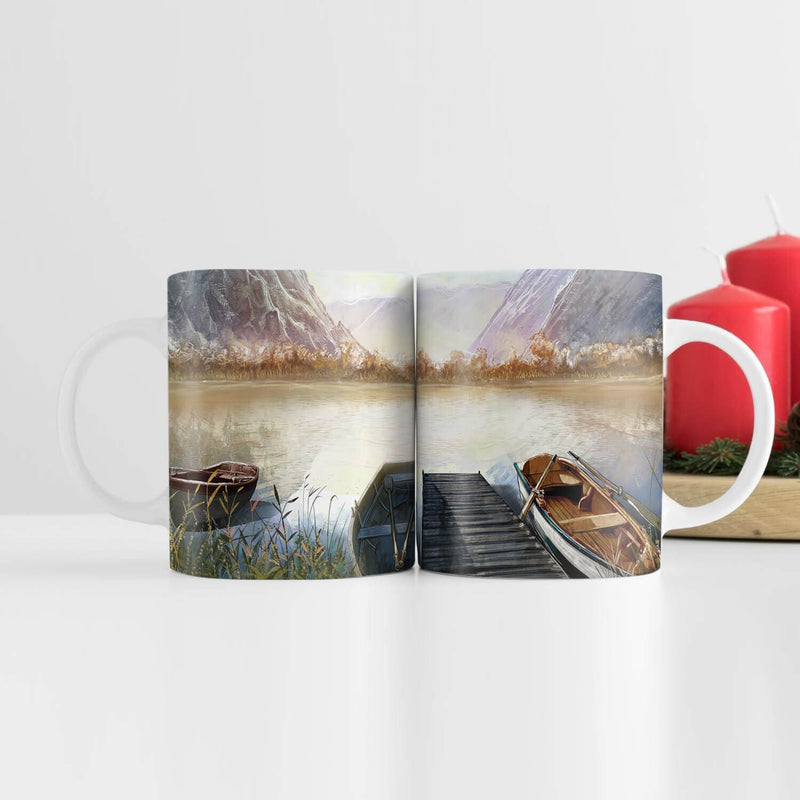 Sketched Lakeside Mug