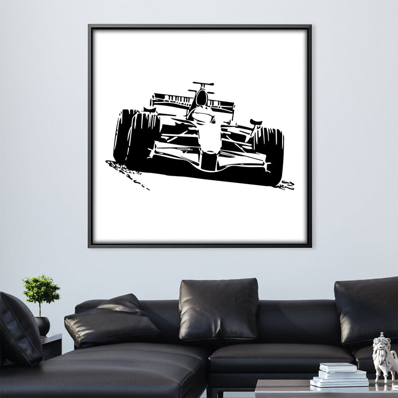 Sketched Racer Canvas