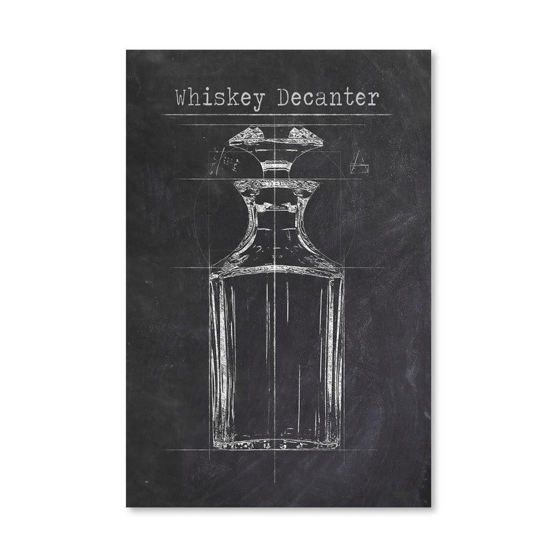 Sketched Whiskey Canvas