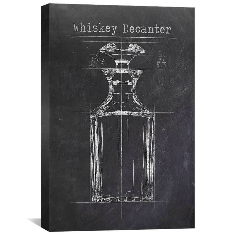 Sketched Whiskey Canvas