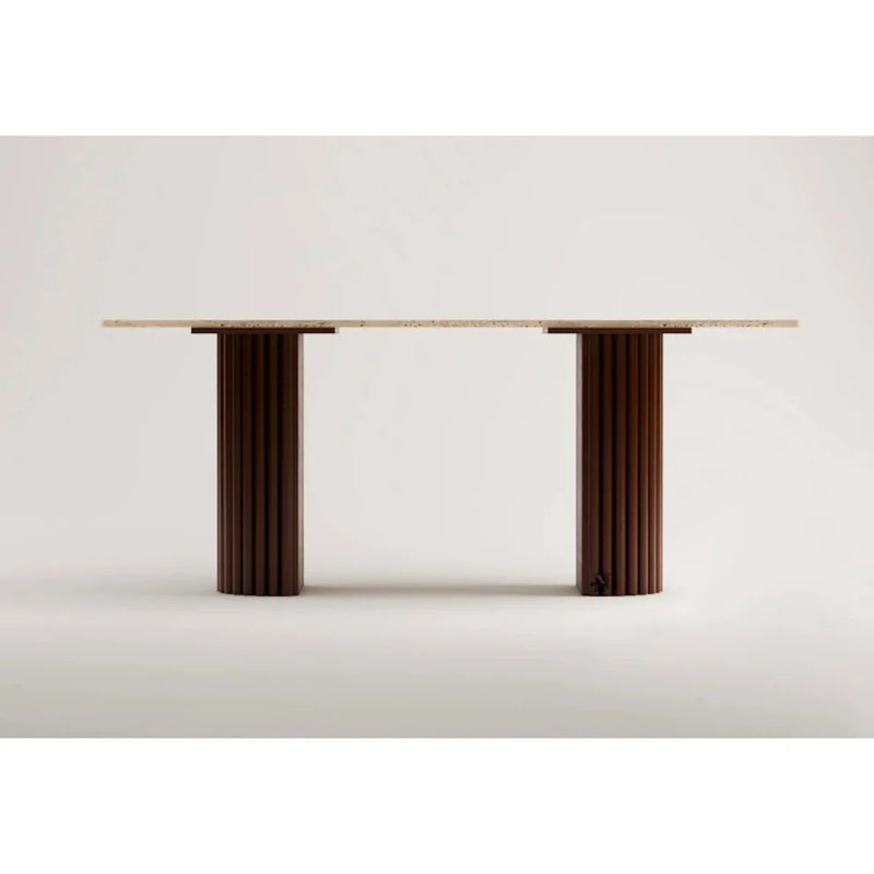 Kia Travertine Dining Table