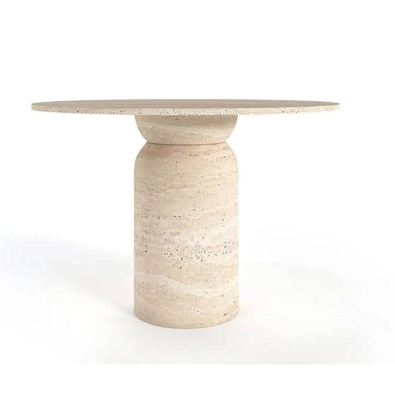 Charissa Travertine Dining Table