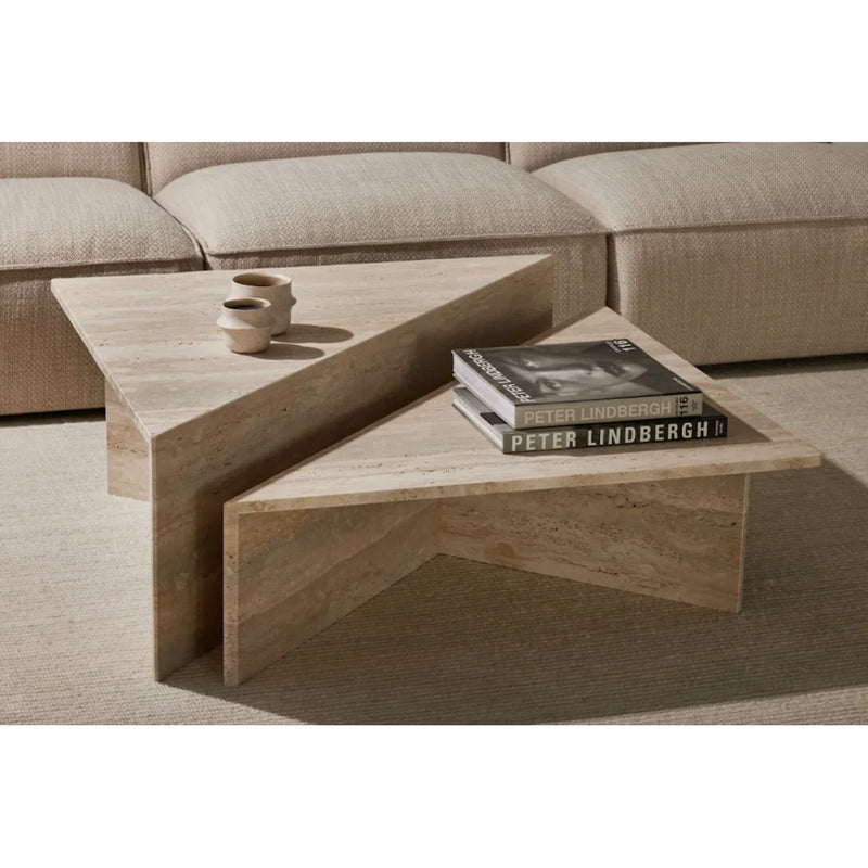 Stella Travertine Coffee Table