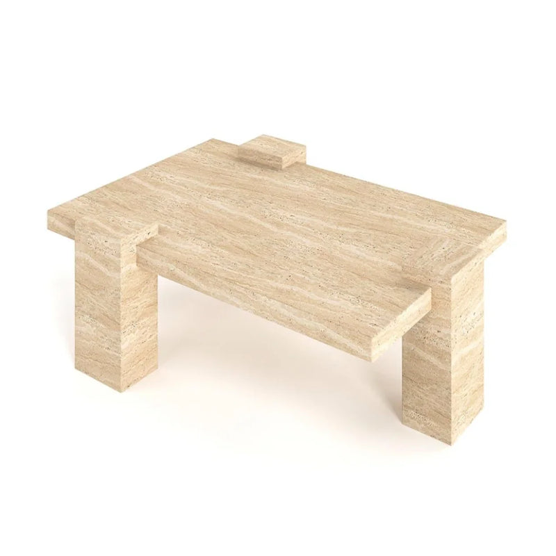 Heliks Travertine Coffee Table