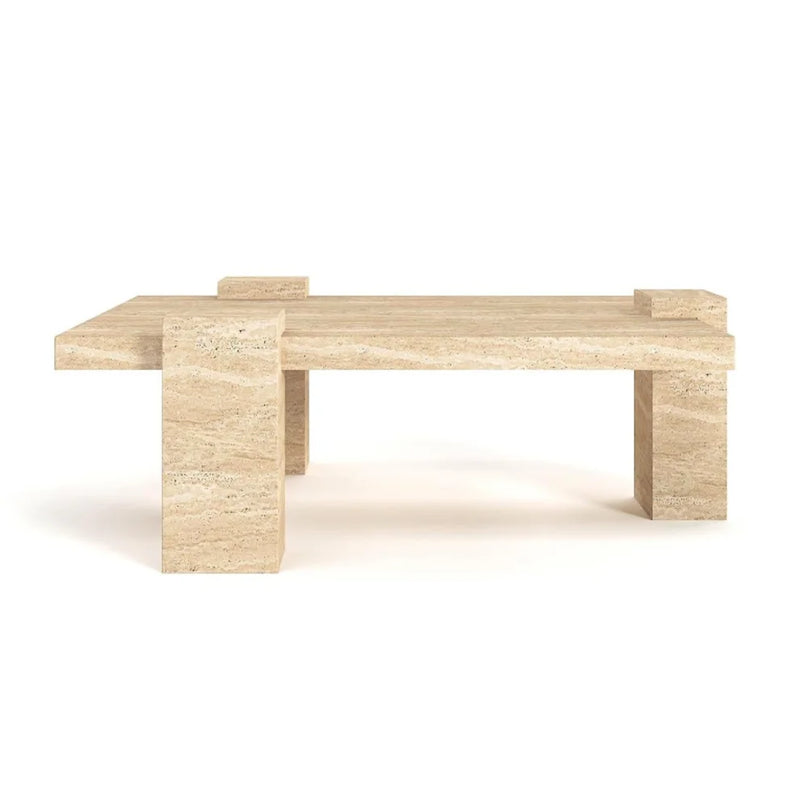 Heliks Travertine Coffee Table