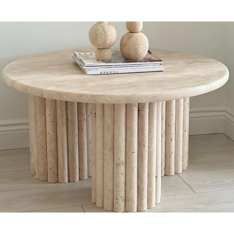 Nomi Travertine Coffee Table